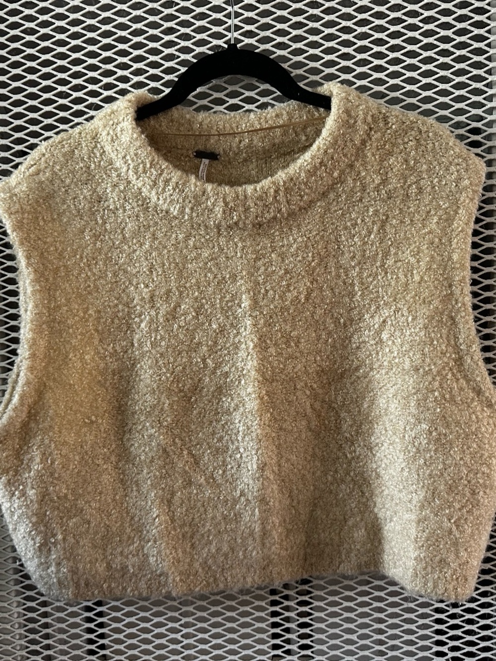 Free People Cozy Ecru Sweater Vest